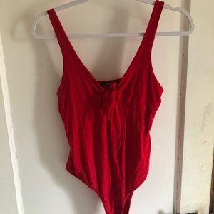 Red bodysuit